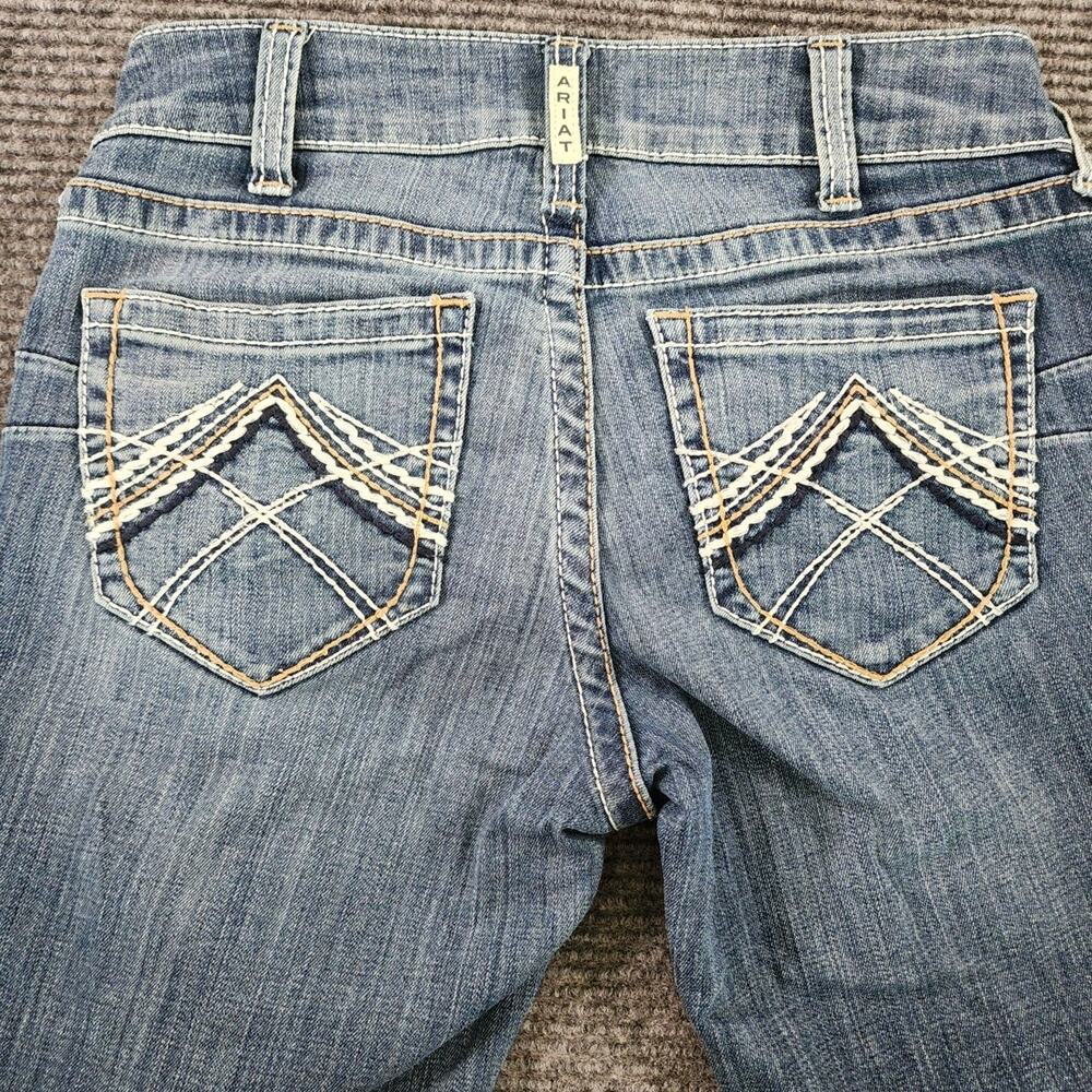 Ariat Real Denim Mid-Rise Bootcut Women's 28S Western Denim Blue Jeans - Picture 7 of 12